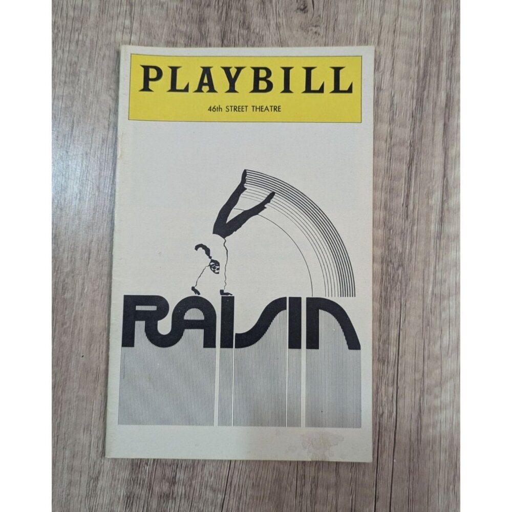 Vintage  Playbill For "Raisin" Broadway Musical‎ August 1974 46th street